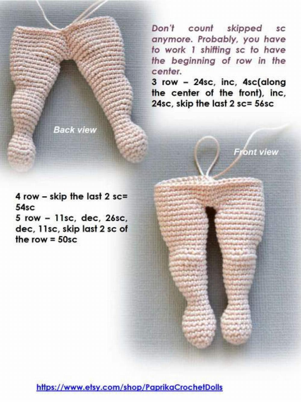 Basic body doll crochet pattern