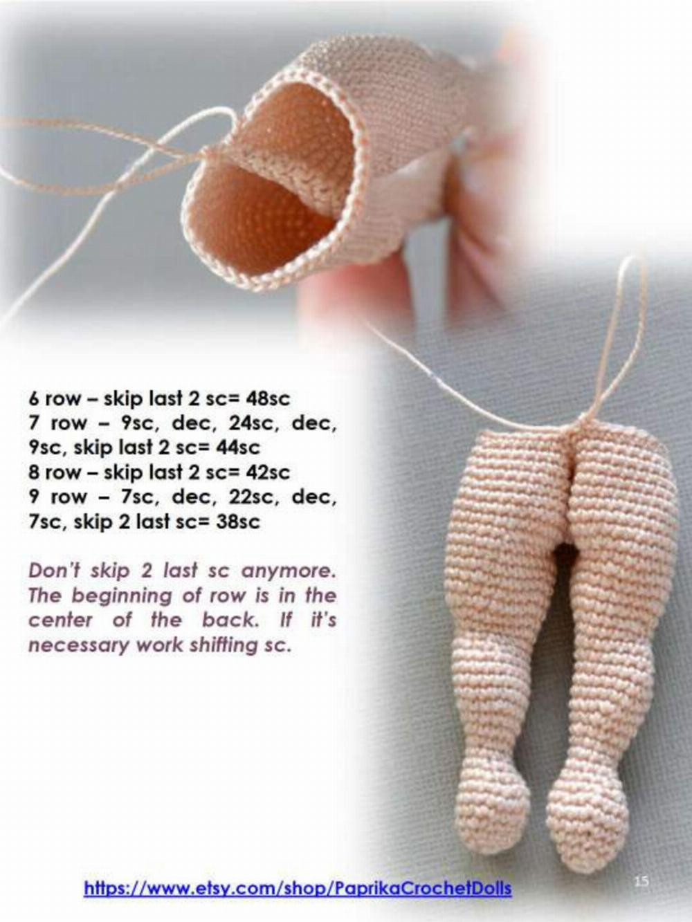 Basic body doll crochet pattern