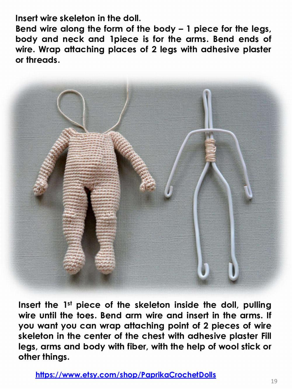 Basic body doll crochet pattern