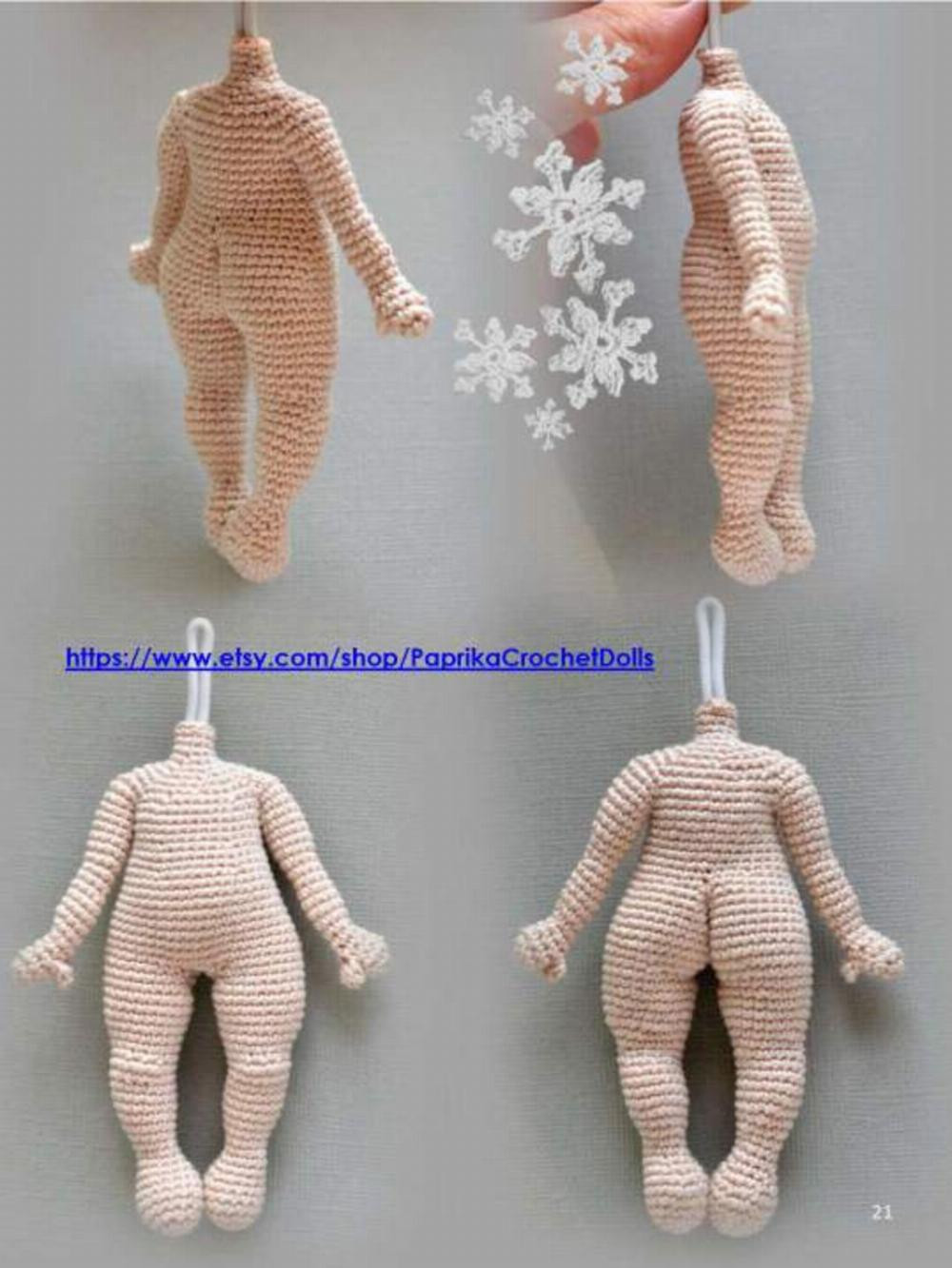 Basic body doll crochet pattern