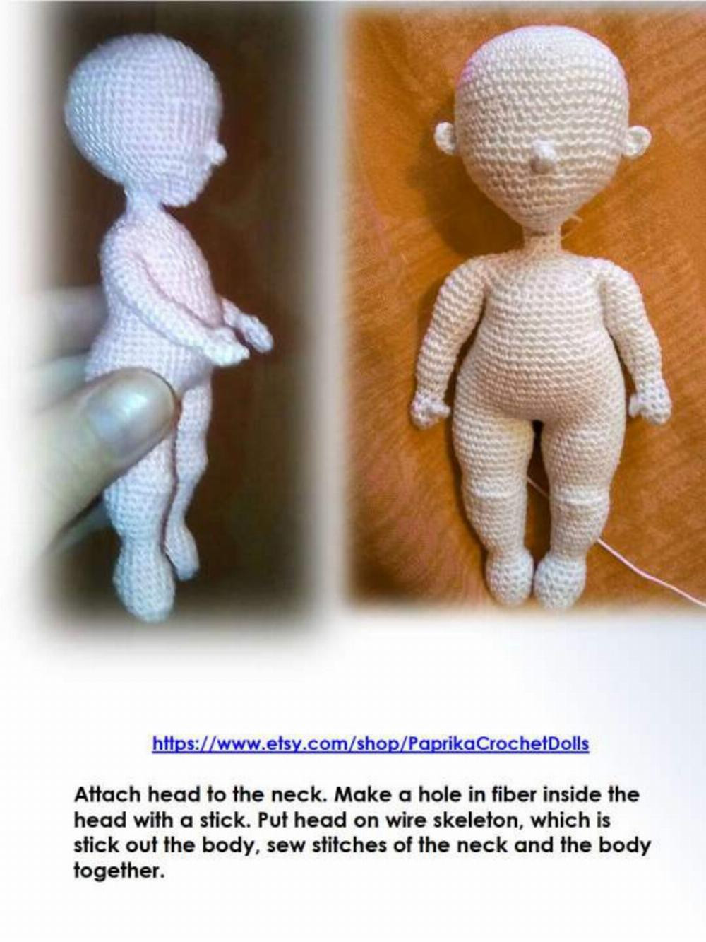 Basic body doll crochet pattern