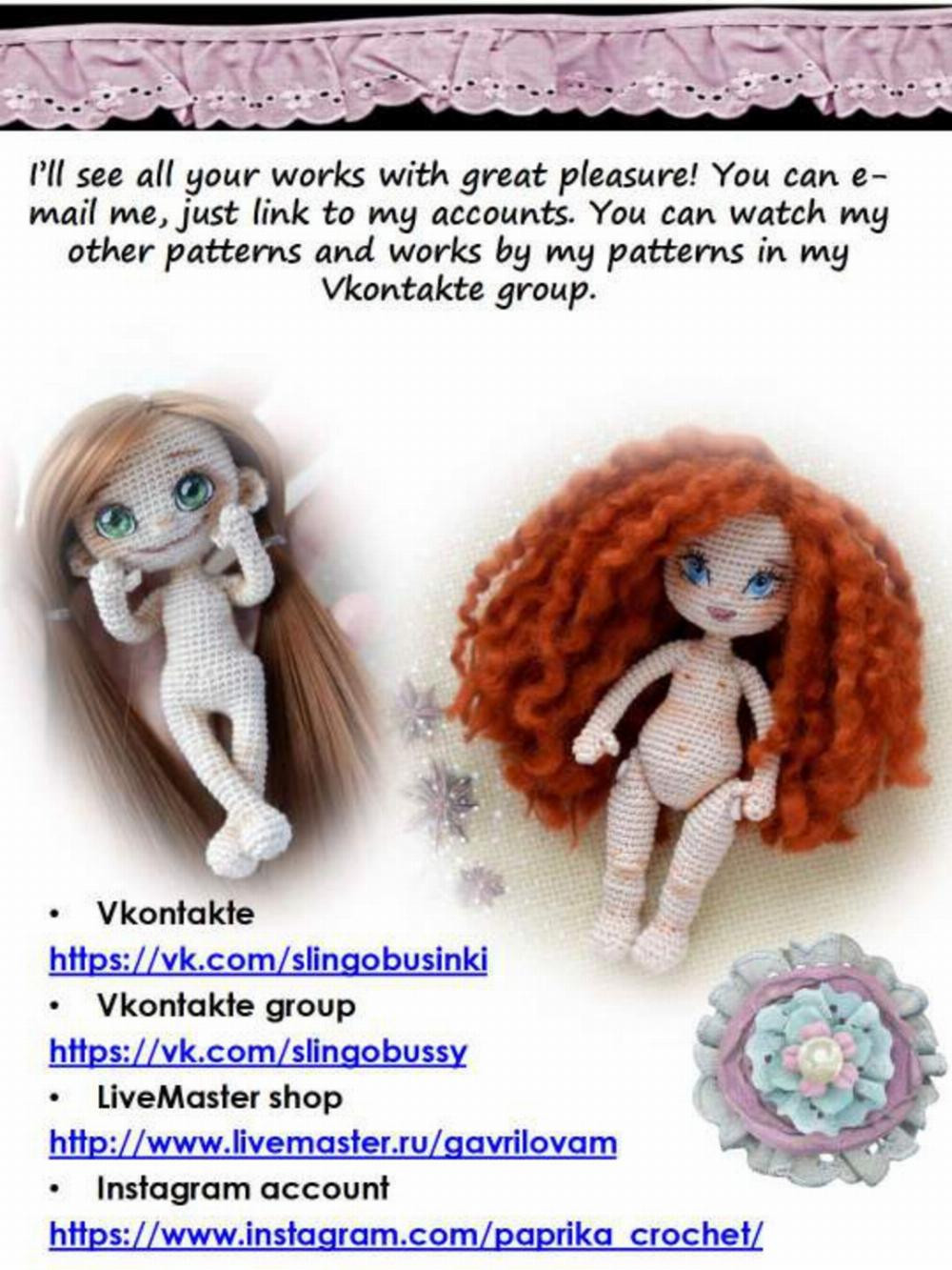 Basic body doll crochet pattern