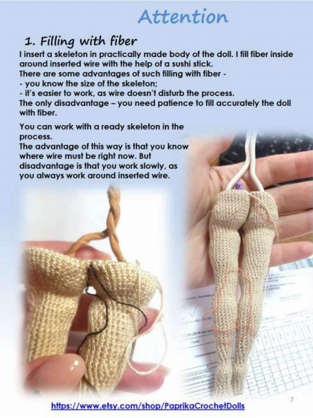 Basic body doll crochet pattern