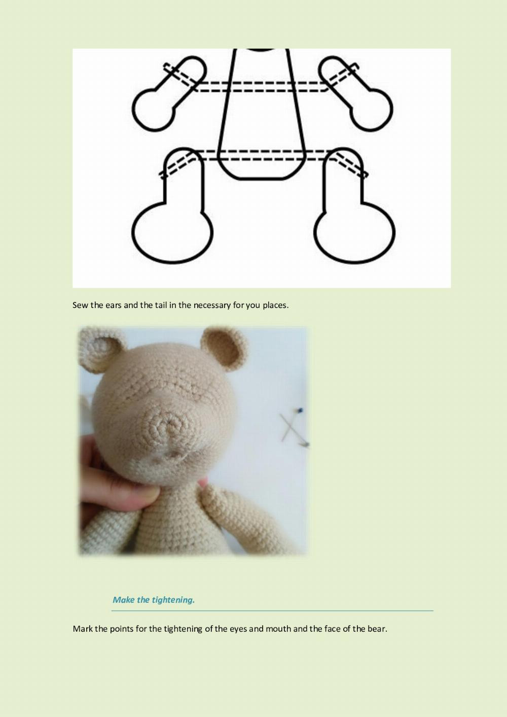 bear in the yellow trousers crochet pattern