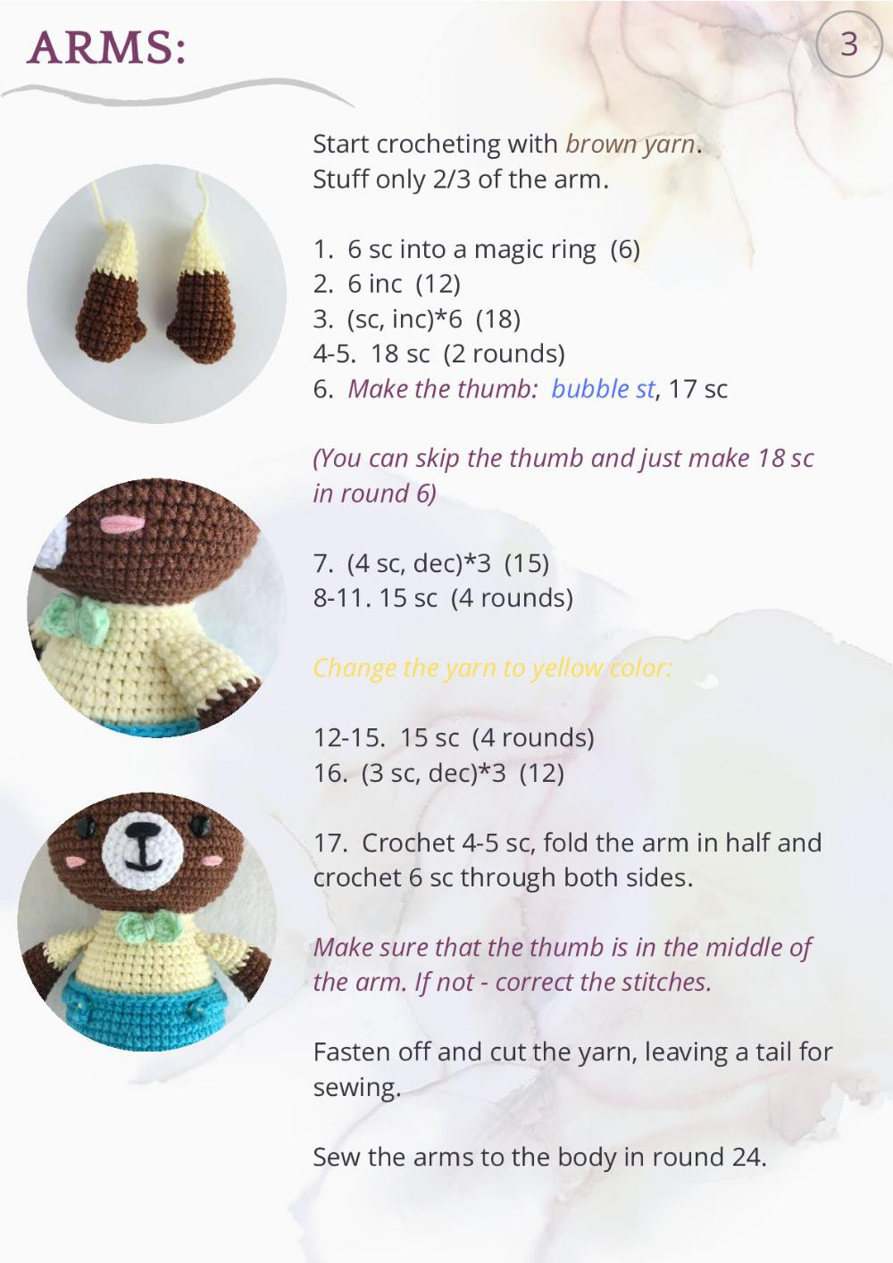 BEAR NICK PATTERN  Toys