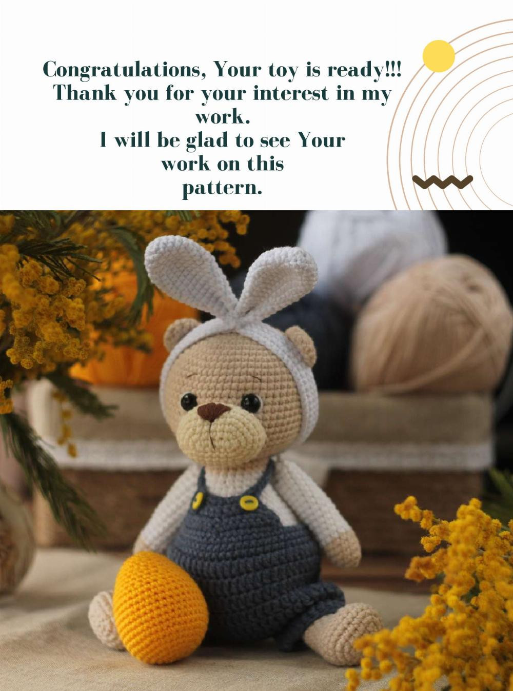 BENNY BEAR crochet pattern