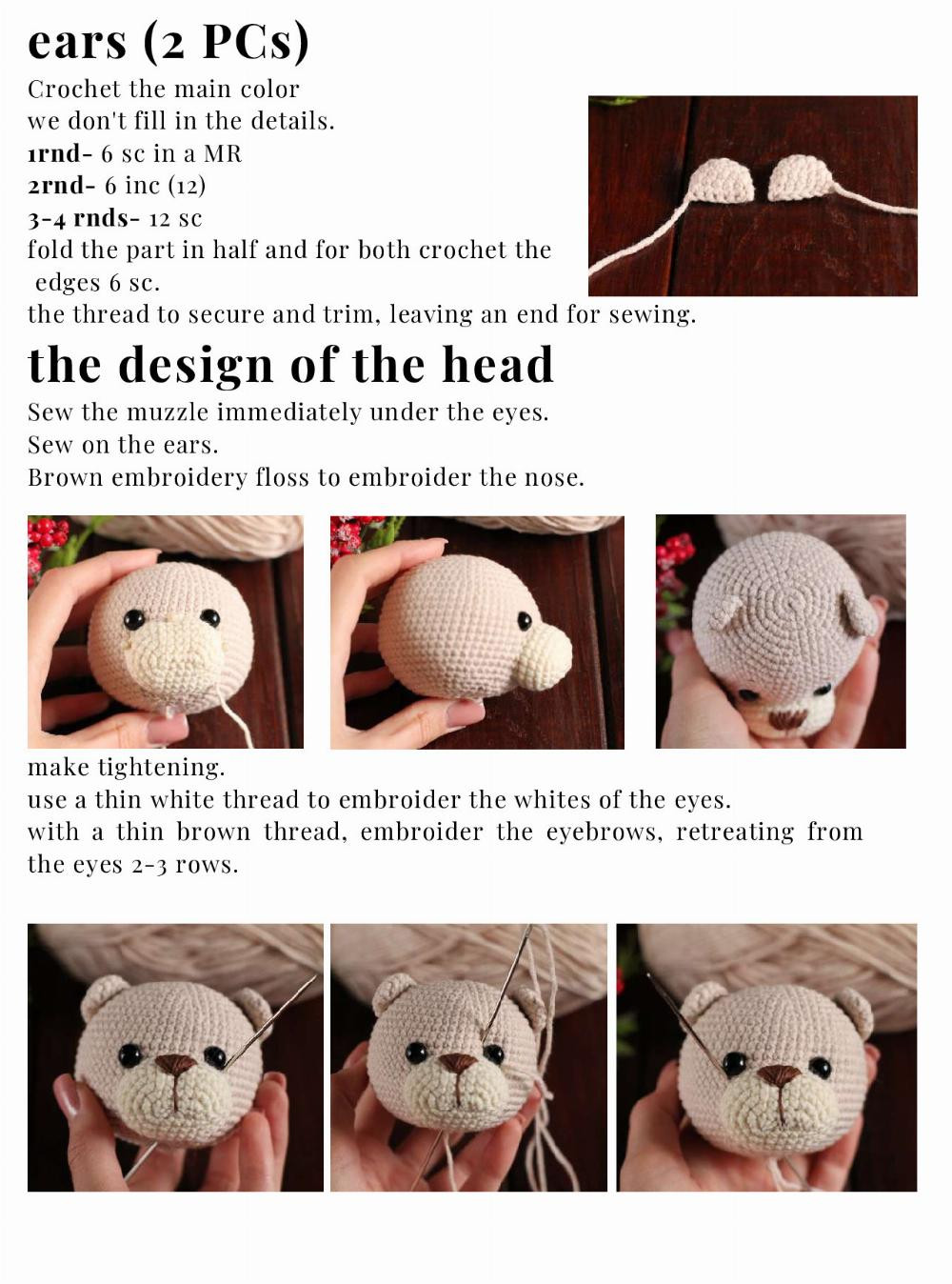 BENNY BEAR crochet pattern