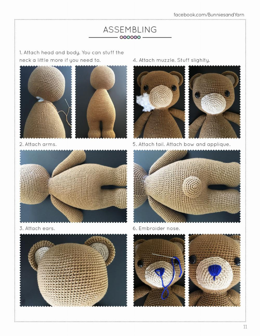 Billy the Friendly Bear Crochet Pattern