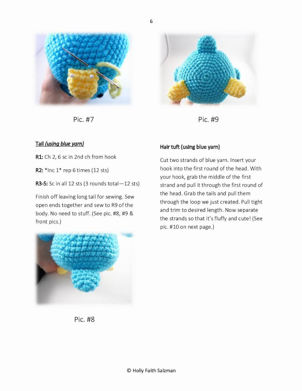 Bluebird crochet pattern