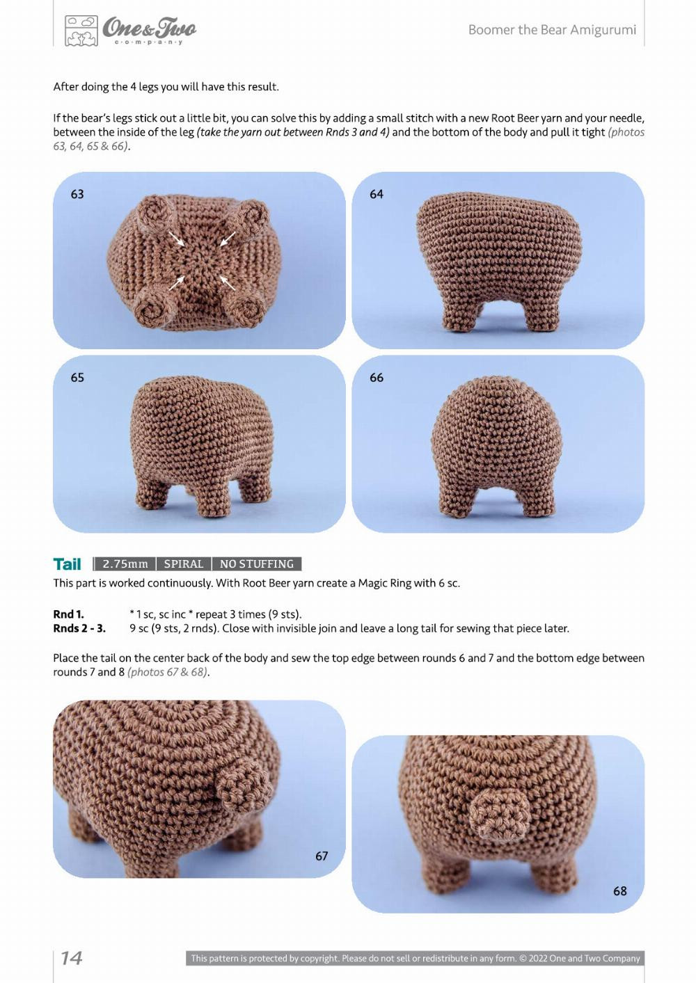 boomer the bear amigurumi