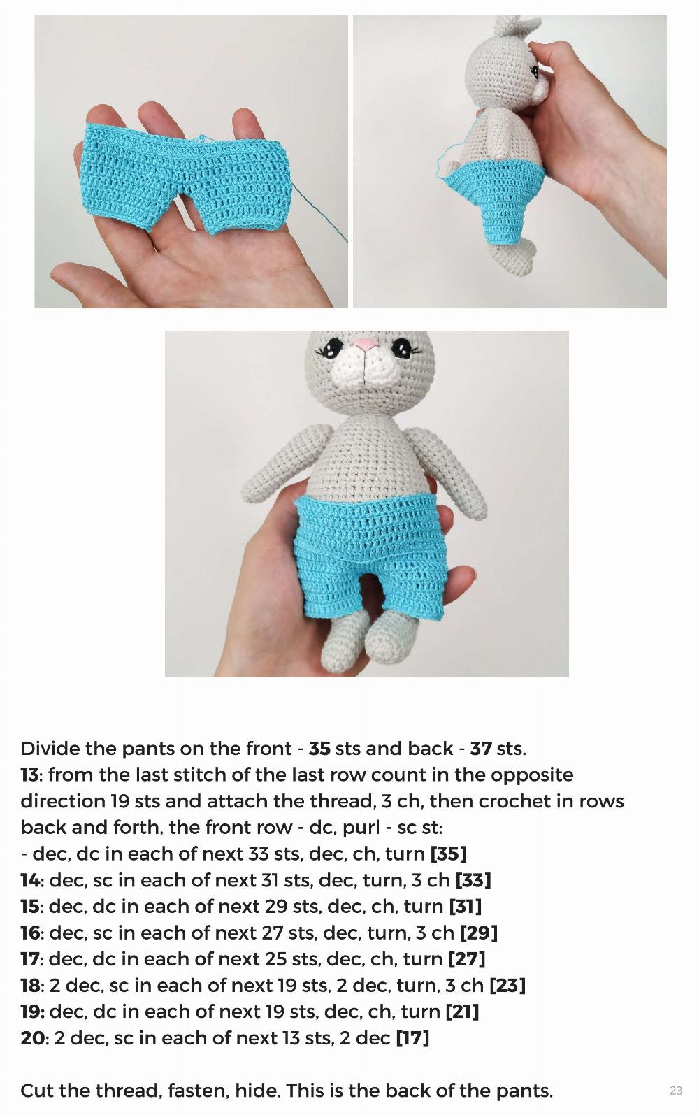 BUNNY HONEY crochet pattern