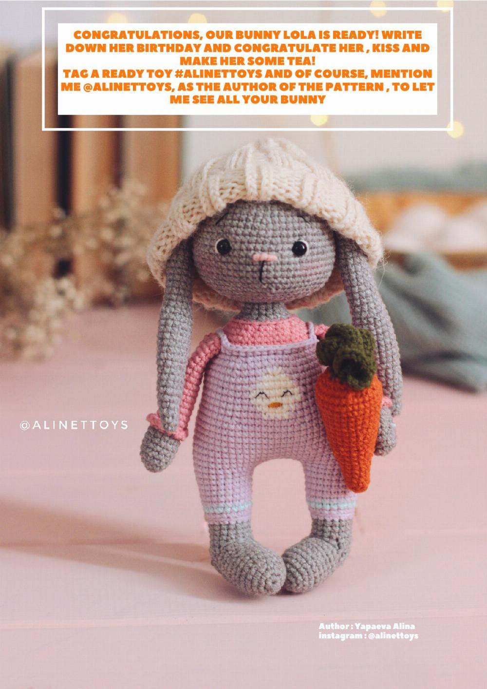 bunny lola crochet pattern