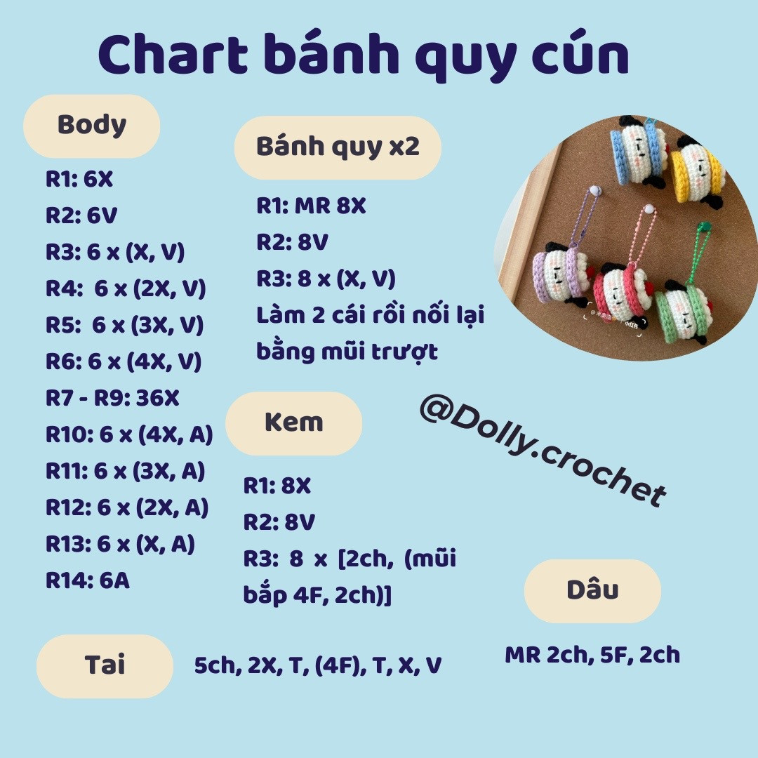 Chart móc bánh quy cún