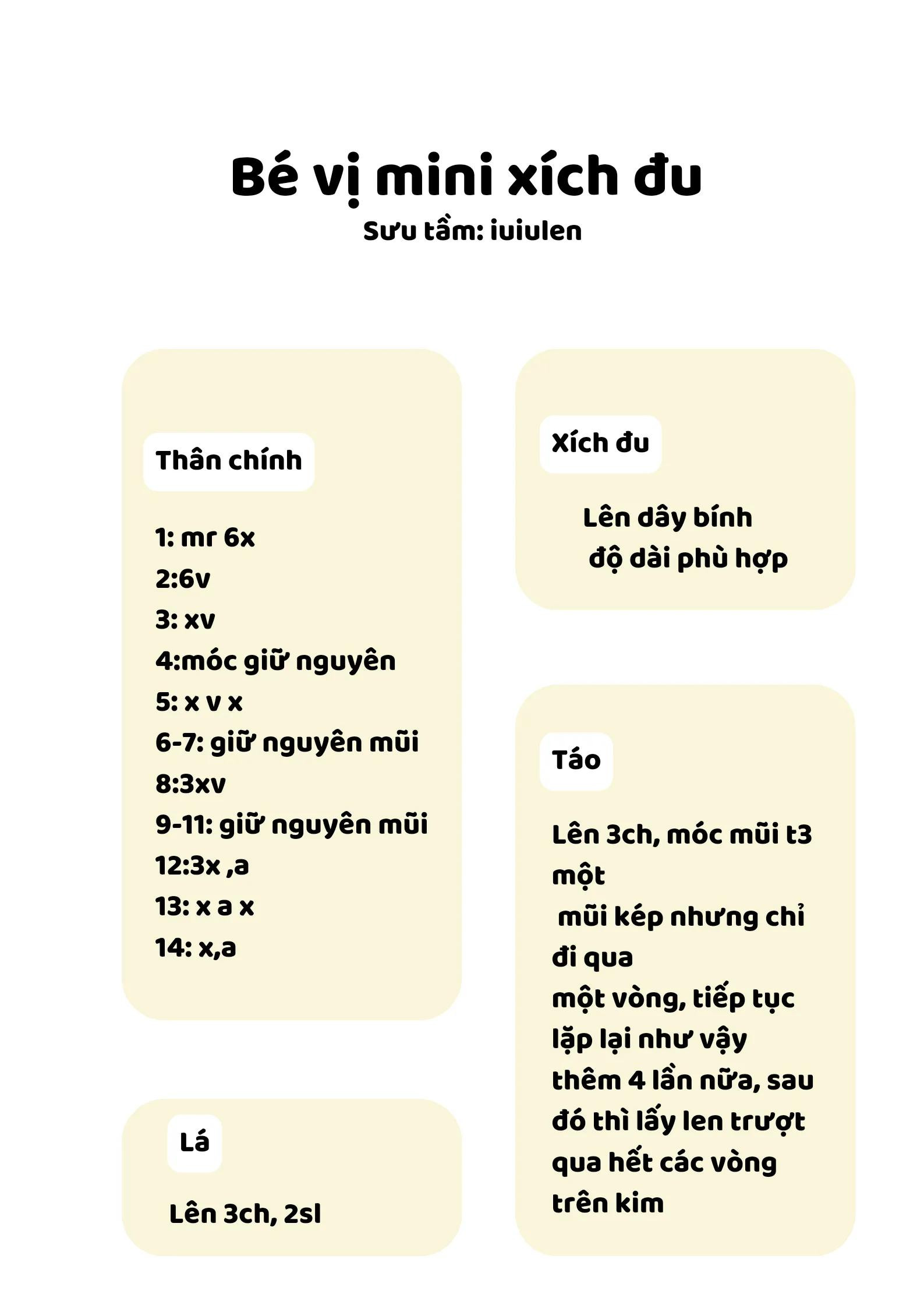 Chart móc bé vịt mini xích đu