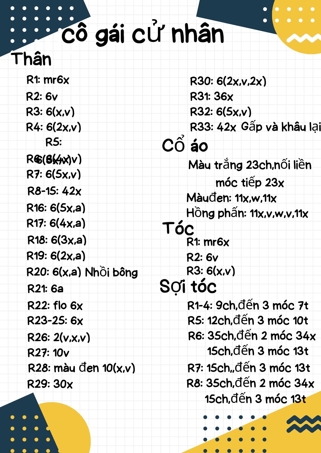 chart móc cô gái cử nhân