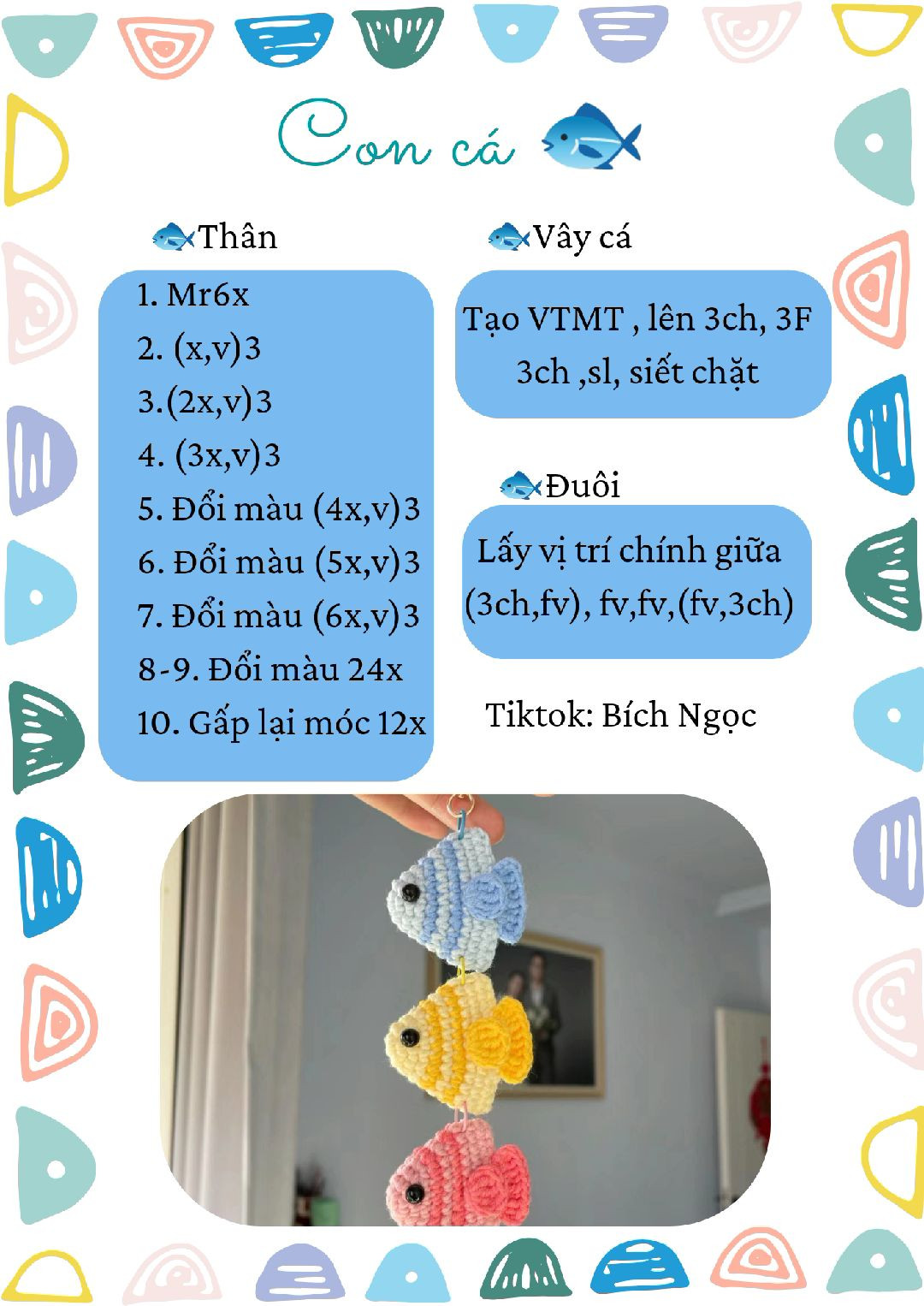 Chart móc con cá.