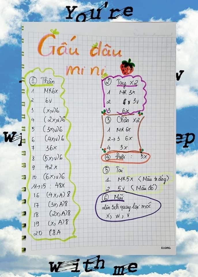 Chart móc gấu dâu mini, cá hề mini, gấu koala