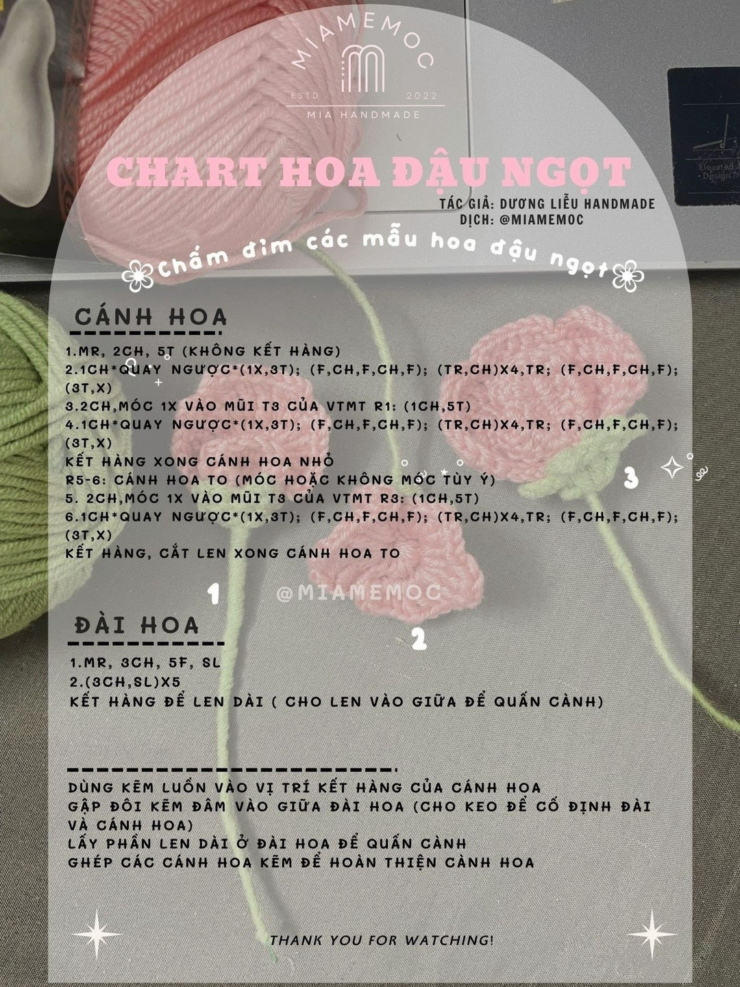 Chart móc hoa đậu ngọt