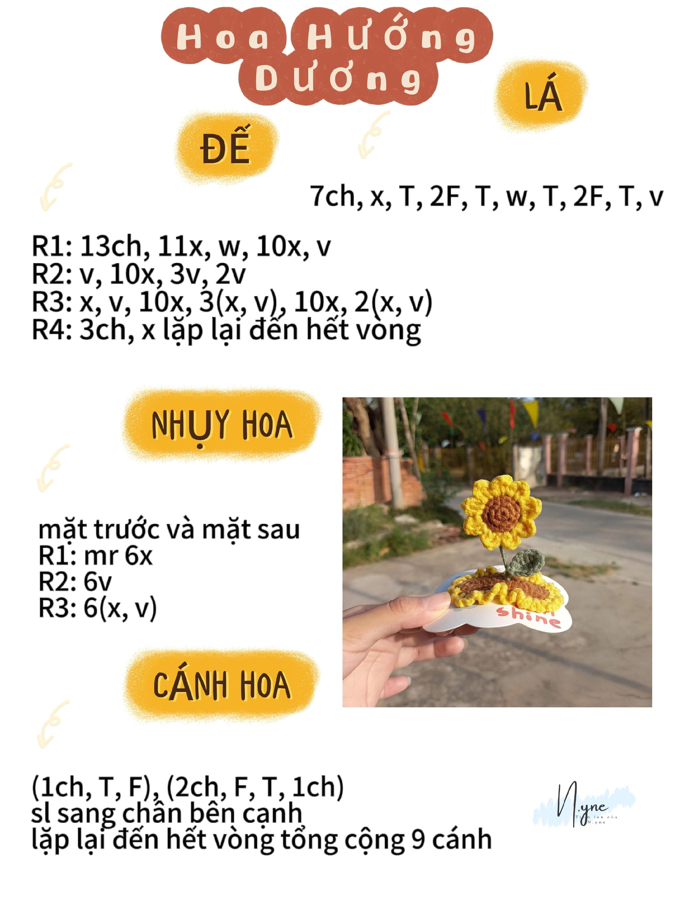 Chart móc kẹp tóc hoa tulip, kẹp tóc hoa hướng dương, kẹp tóc mầm cây