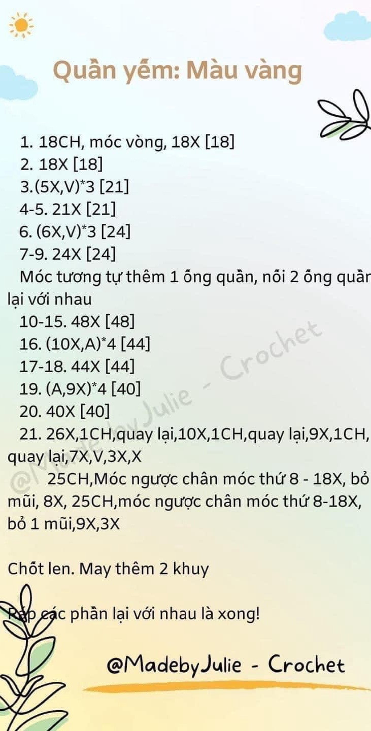 Chart móc len búp bê đôi, búp bê min và mina