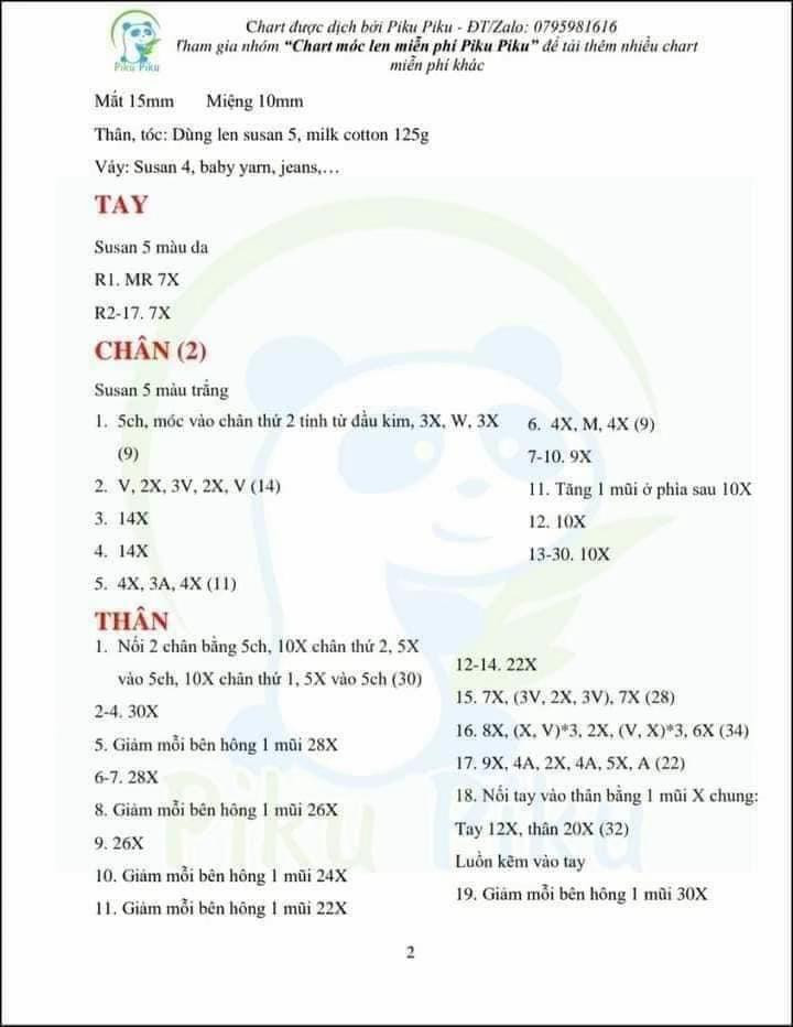 Chart móc len túi khung công chúa