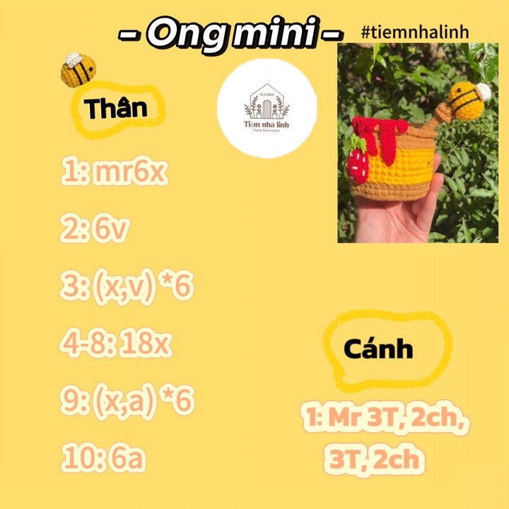 chart móc ong mini, thỏ và hoa, capybara đi học