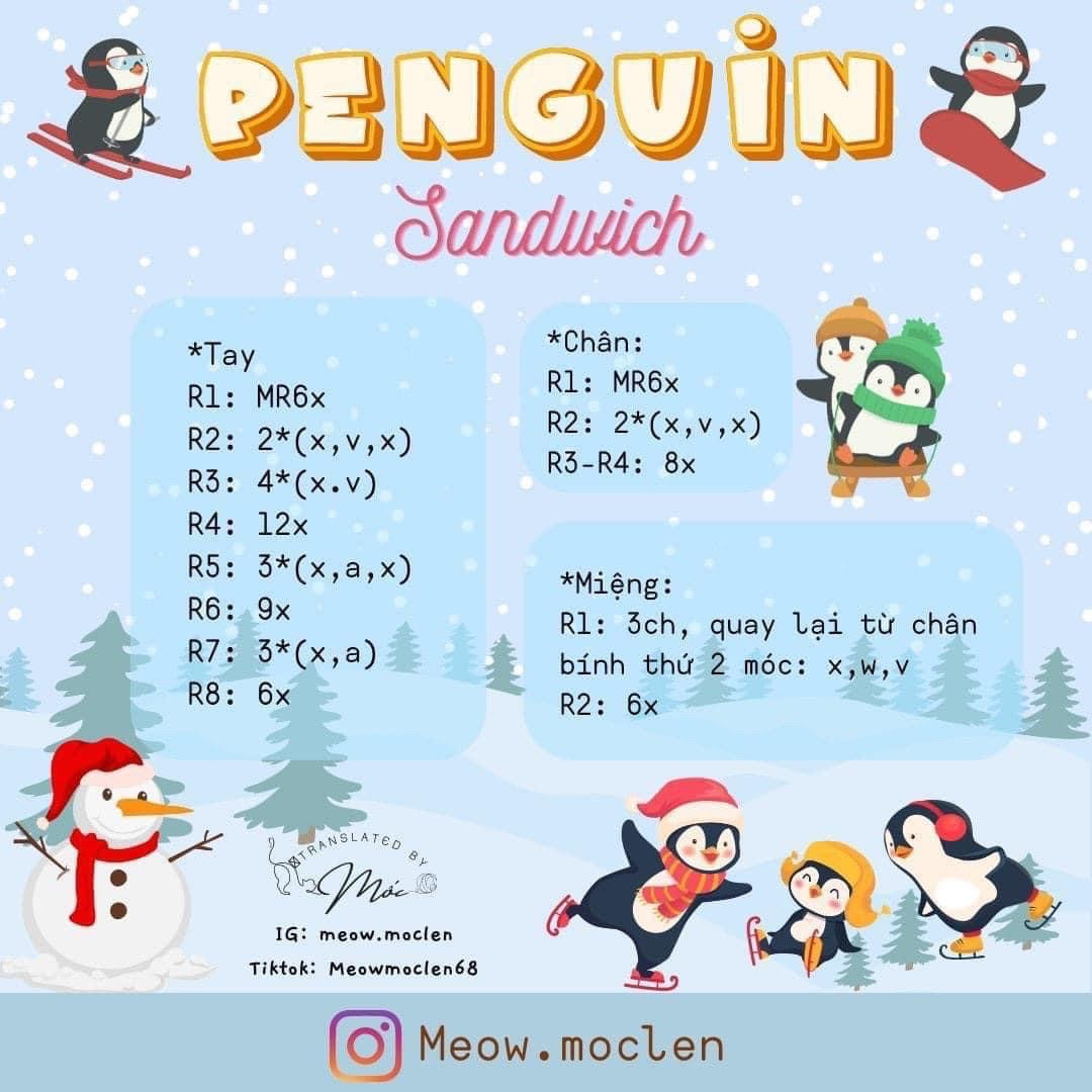 chart móc penguin sandwich