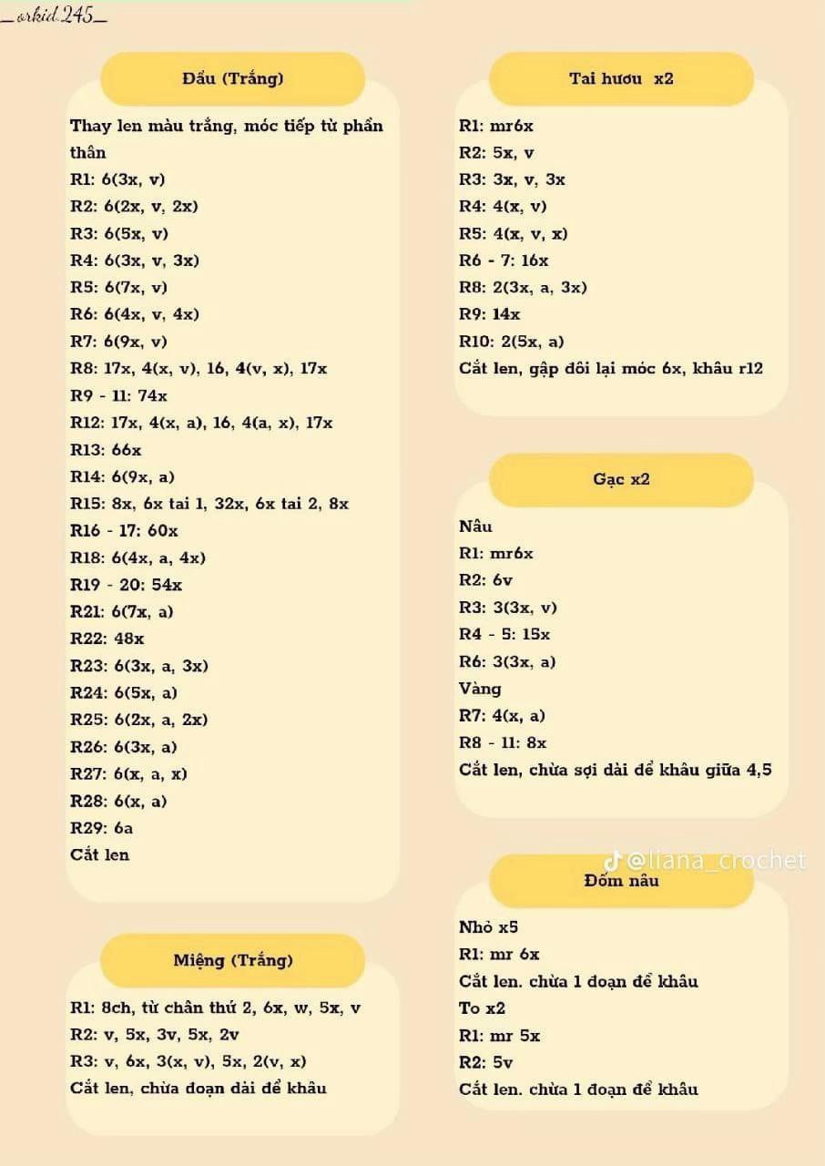 Chart móc thỏ đội mũ hươu