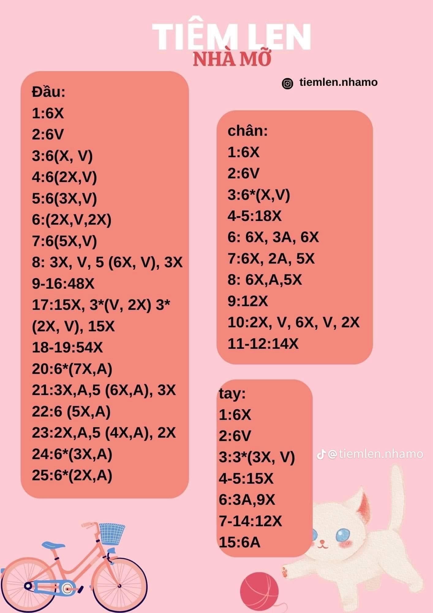 Chart móc thỏ mặc váy xòe, đội mũ chùm đầu.