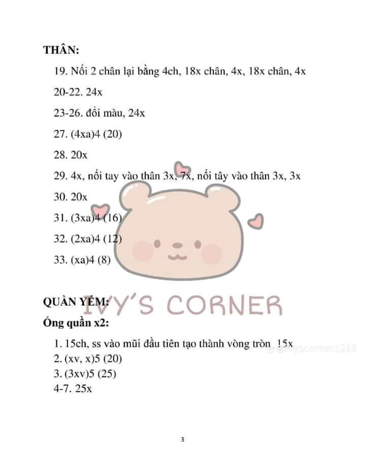 Chart móc thỏ, mèo, gấu, hổ mặc quần yếm.