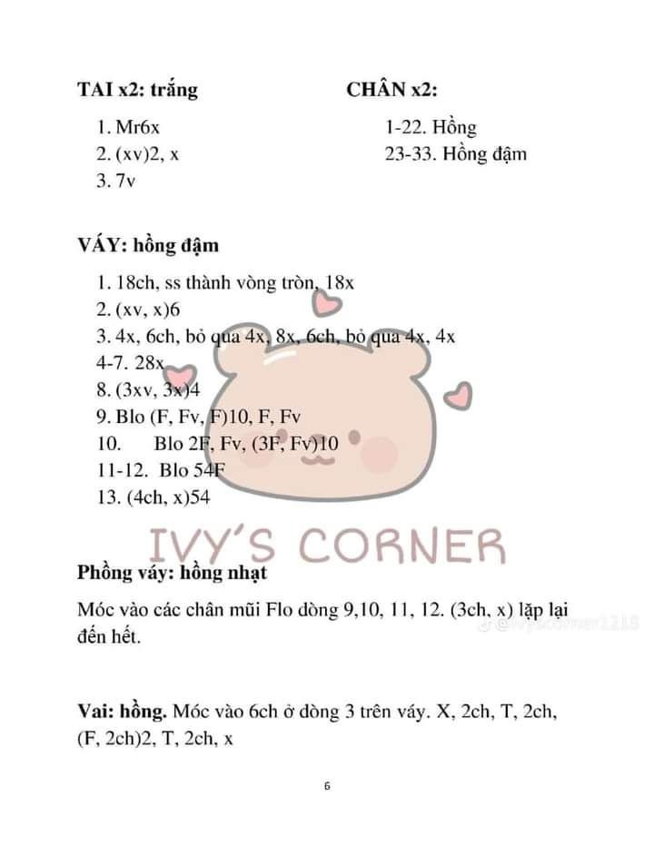 Chart móc thỏ, mèo, gấu, hổ mặc quần yếm.