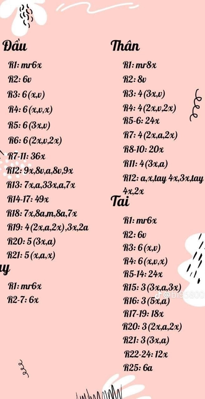 Chart móc thỏ trắng tai cụp