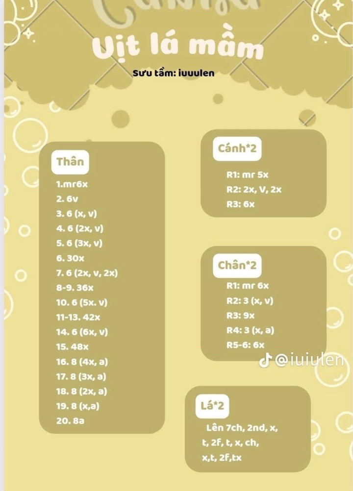 Chart móc vịt tiểu thư, gà con, vịt lá mầm, gà đội hoa, gà con đi tắm,