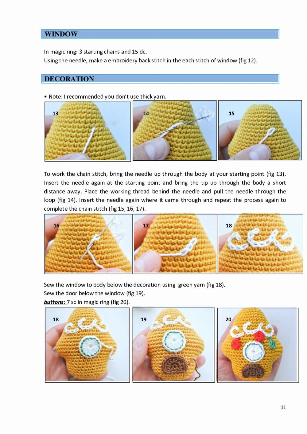 “Christmas Decoration”, Crochet patterns for Santa Claus, pig, gingerbread man