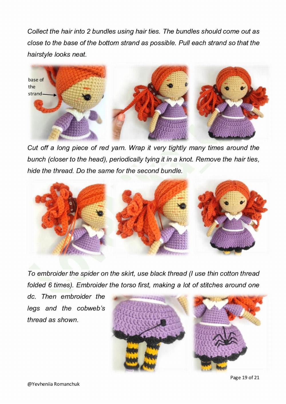 corinne the little kind witch crochet pattern