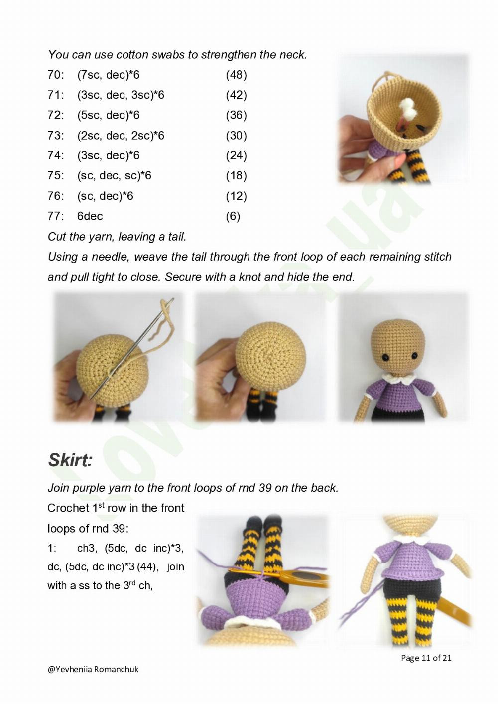 corinne the little kind witch crochet pattern