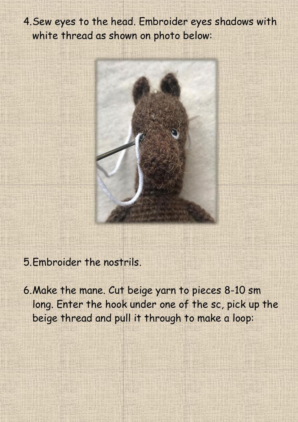 Crochet and knitting pattern “Horse”