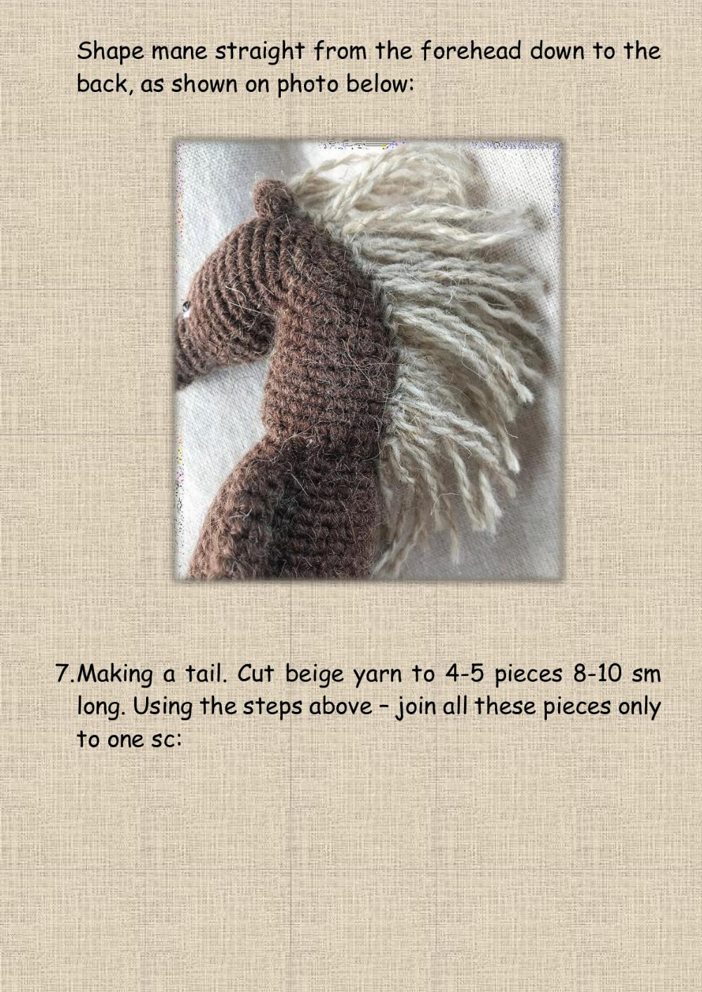 Crochet and knitting pattern “Horse”