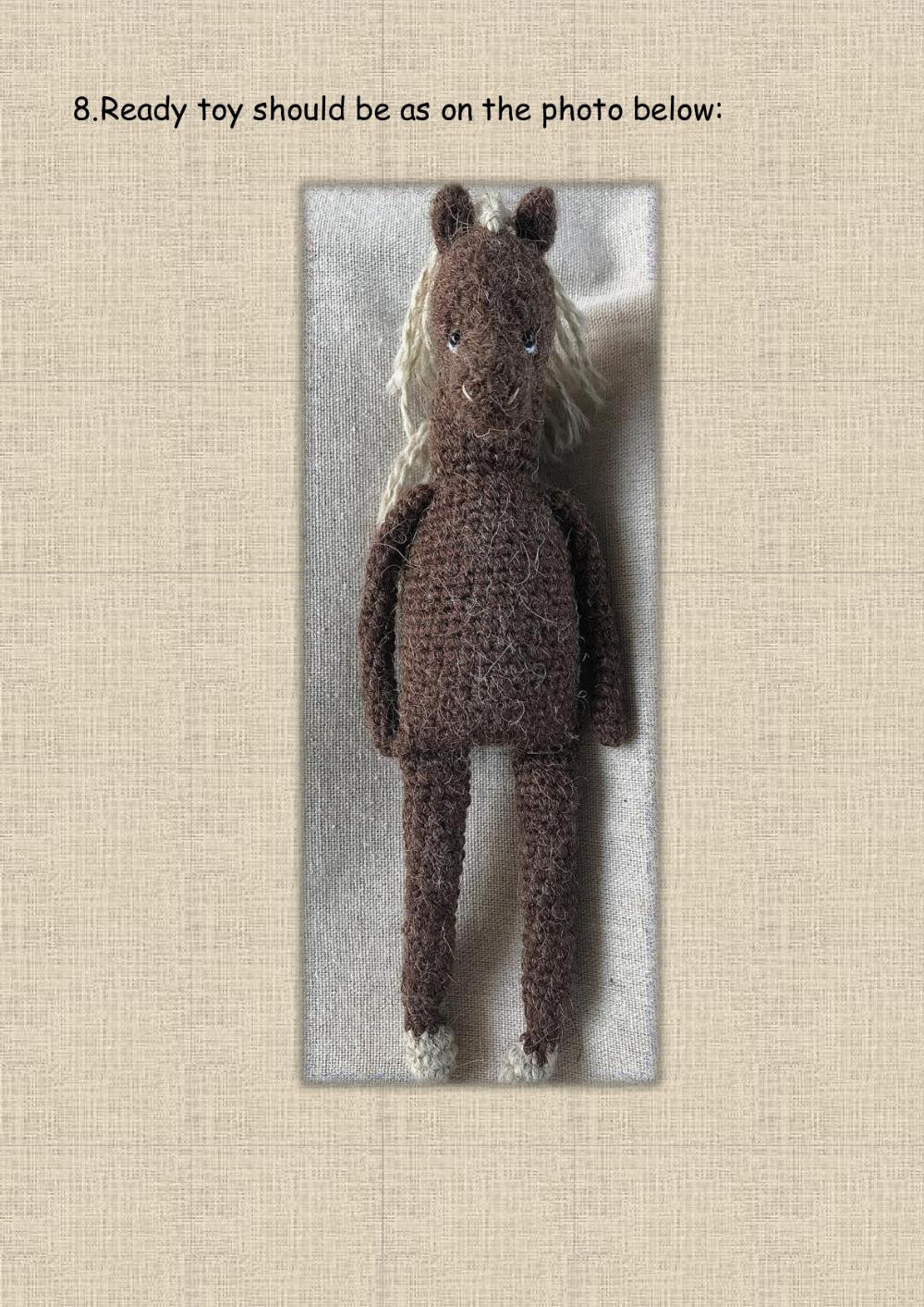 Crochet and knitting pattern “Horse”