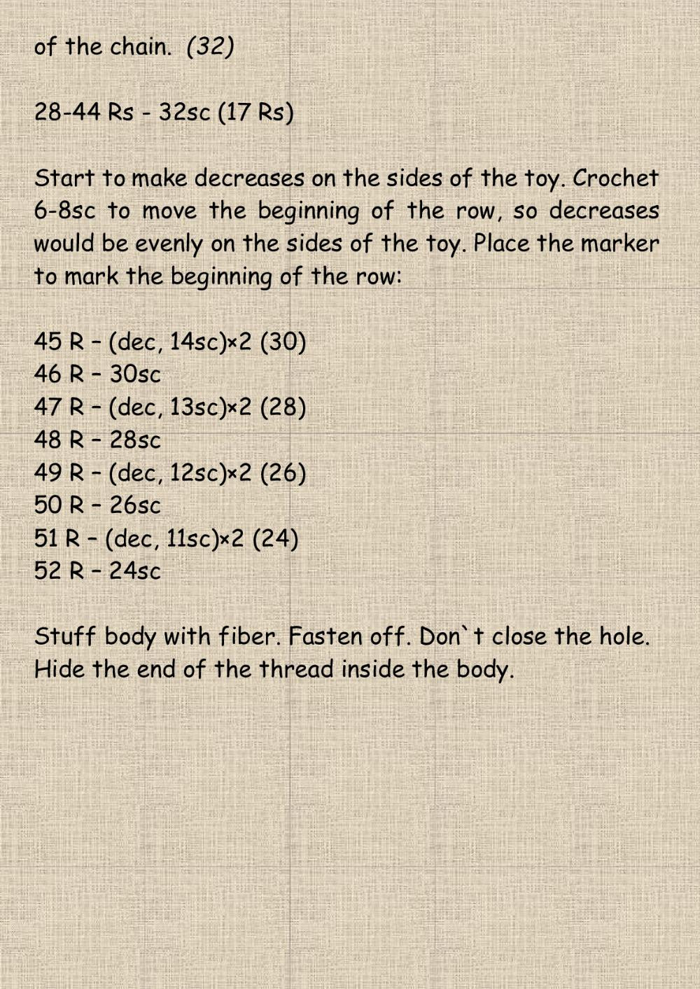 Crochet and knitting pattern “Horse”