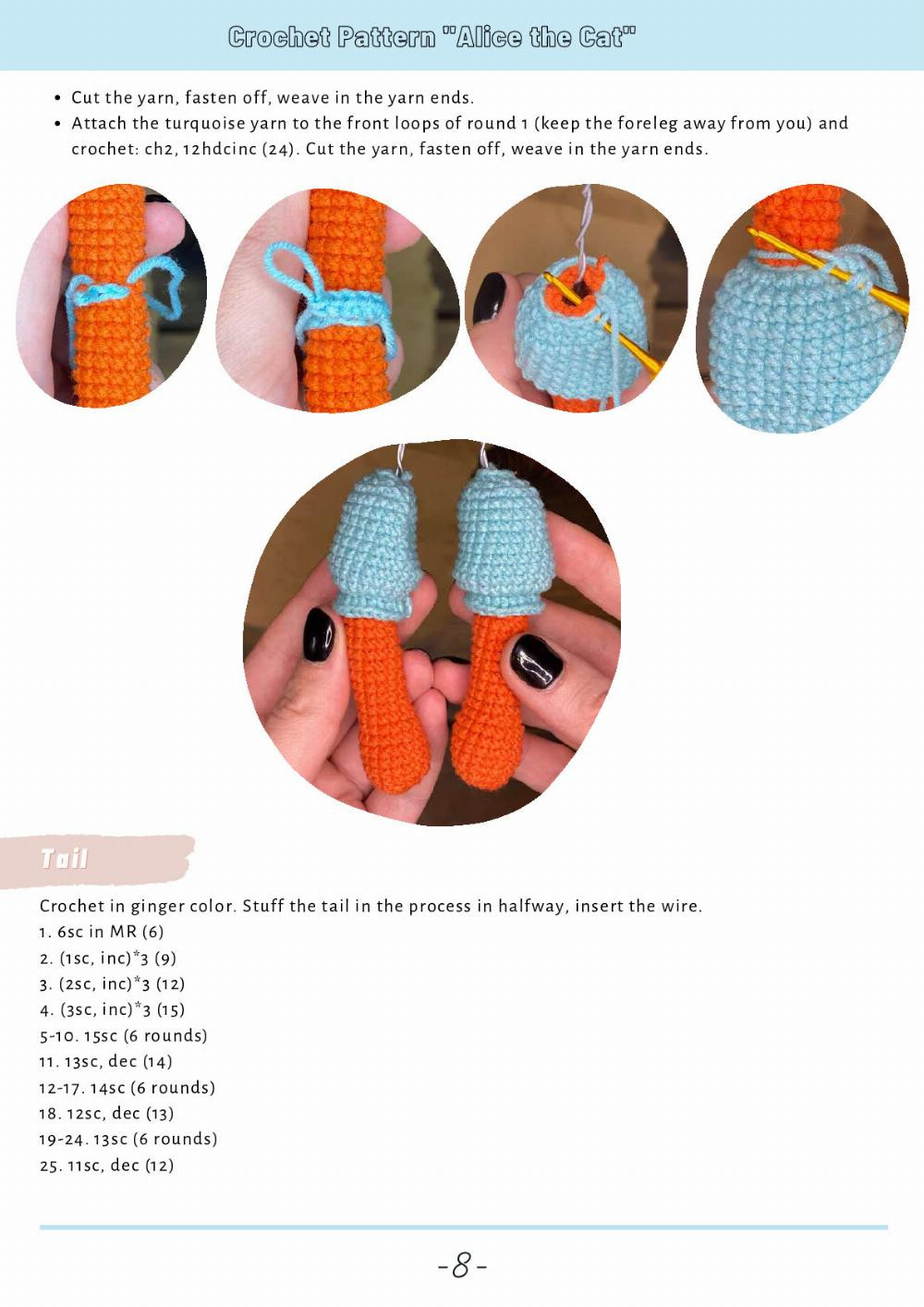 CROCHET PATTERN Alice the Cat