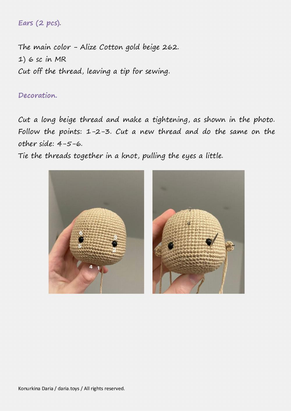 Crochet pattern «Alice, the Doll»