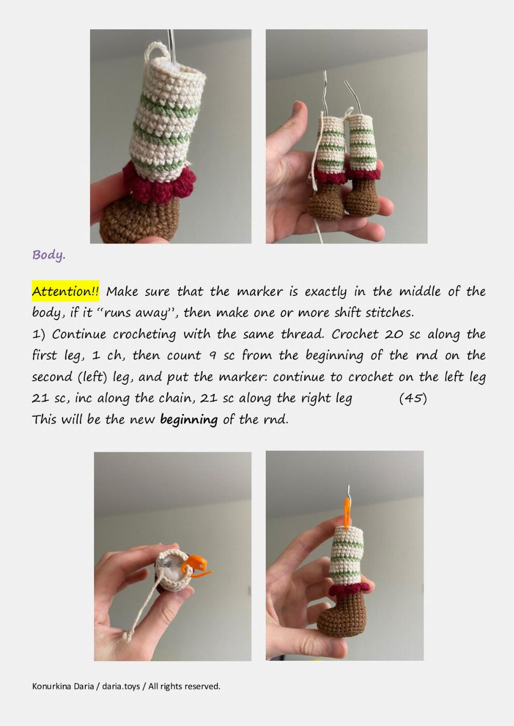 Crochet pattern «Alice, the Doll»