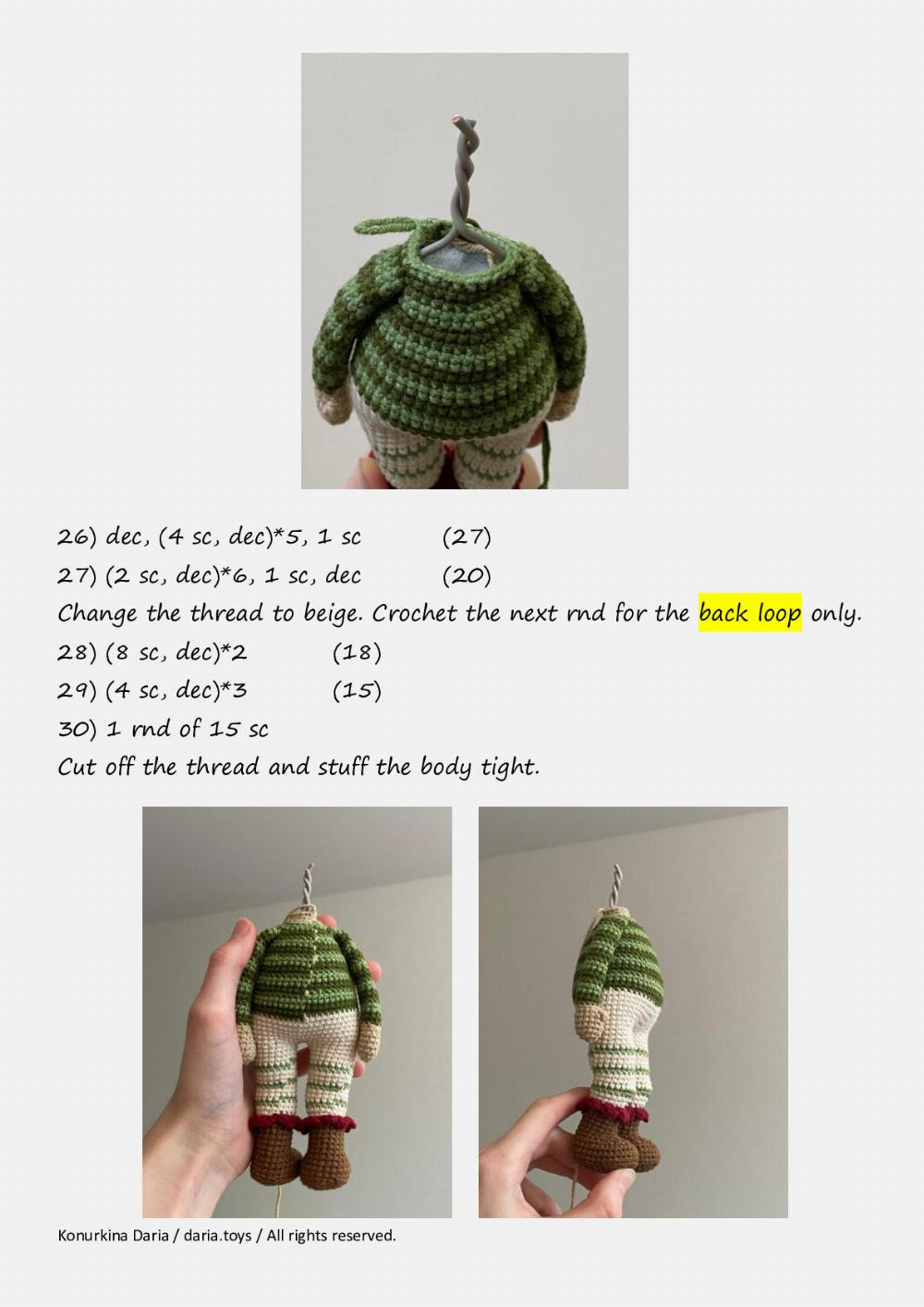 Crochet pattern «Alice, the Doll»