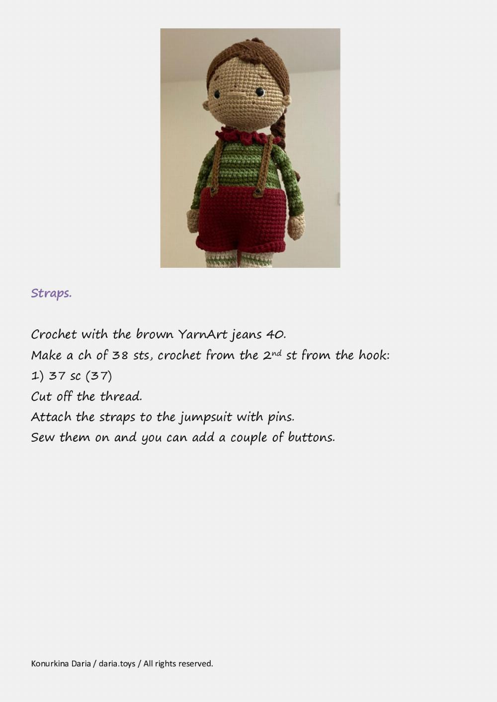 Crochet pattern «Alice, the Doll»