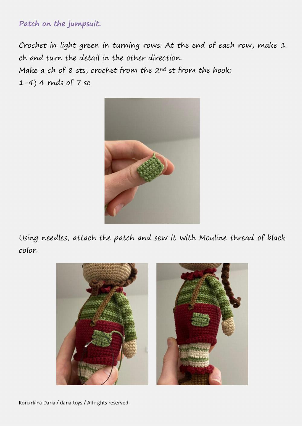 Crochet pattern «Alice, the Doll»