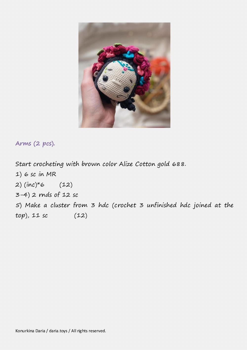 Crochet pattern «Alisha, the Doll»