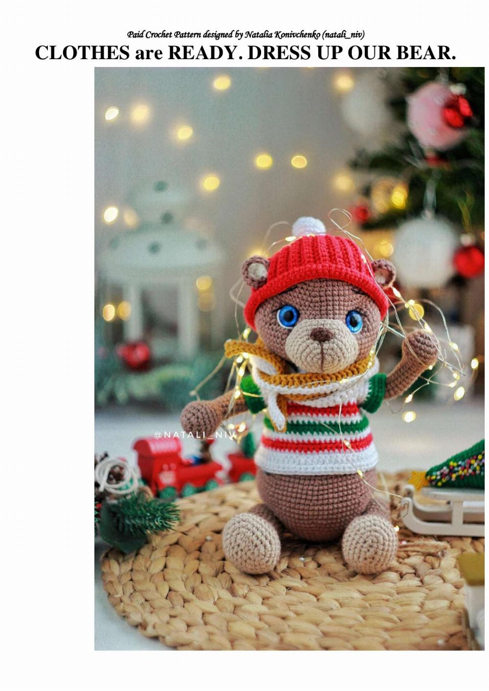 crochet pattern bear dandy