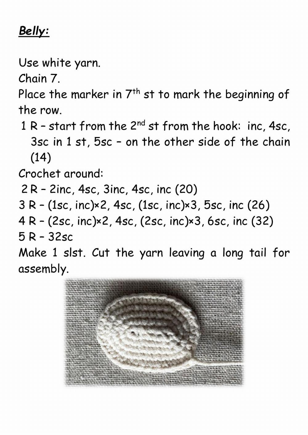 Crochet pattern «Bear in hat»