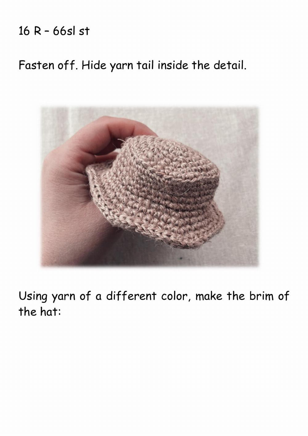 Crochet pattern «Bear in hat»